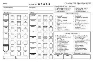 FL11 - Folklore 2E: Character Record Pads (2E)