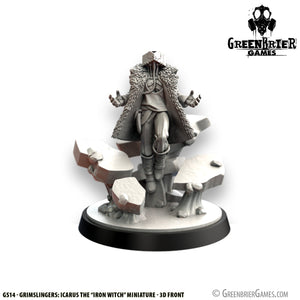 GS14 - Grimslingers: Icarus the "Iron Witch" (Resin miniature)